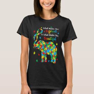 Verschiedenes schönes Autismus Bewusstsein Puzzle T-Shirt