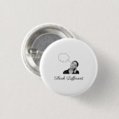 Verschiedenes Slogan denken Button (Vorne & Hinten)