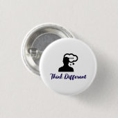 Verschiedenes Slogan stilvoll denken Button (Vorne & Hinten)