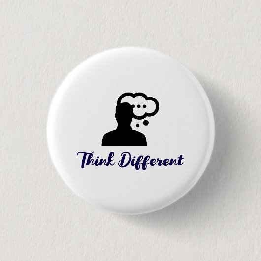 Verschiedenes Slogan stilvoll denken Button (Vorderseite)