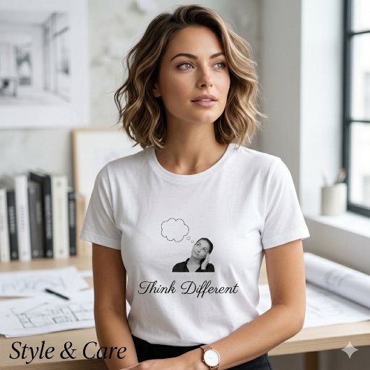 Verschiedenes Slogan stilvoll denken Tri-Blend Shirt