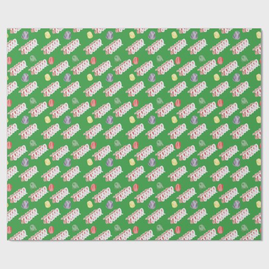 Verschiedenes Weihnachtskandy Wrapping Paper Geschenkpapier (Flach)