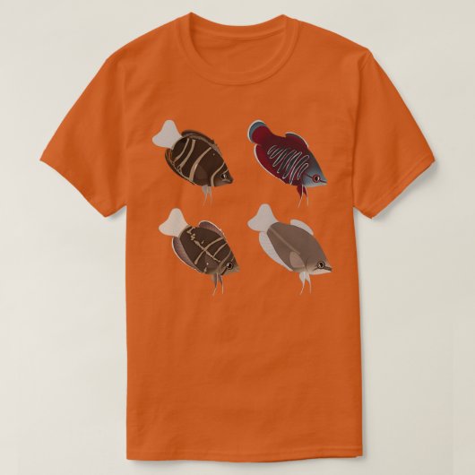 Verschiedenes Wild Betta Pack T-Shirt (Design vorne)