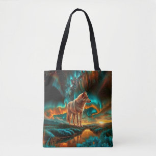 Verschiedenes Wolf-Design auf jeder Seite Tasche
