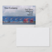 Verschiffen-Kräne und Behälter Visitenkarte (Vorne/Hinten)