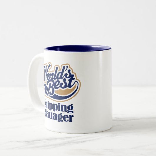 Verschiffen-Manager-Geschenk Zweifarbige Tasse (Vorderseite Links)
