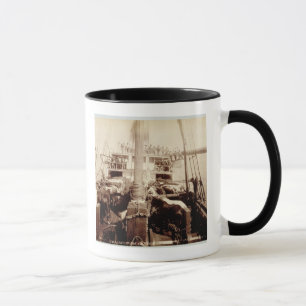 Verschiffen-Vieh auf "W.G. Hall", Hawaii, 1890s Tasse