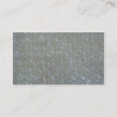 Verschiffen-Visitenkarte auf Luftpolsterfolie Visitenkarte (Rückseite)