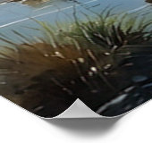 Verschifft unter den traurigen Wolken Poster (Ecke)