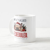 Verschlafene Frenchie Weihnachts-Zitat-Mug-Design Kaffeetasse (Vorderseite Links)