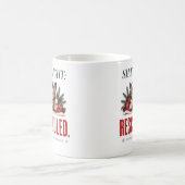 Verschlafene Frenchie Weihnachts-Zitat-Mug-Design Kaffeetasse (Mittel)