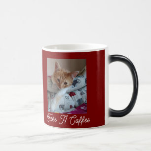 Verschlafene Morgen-Farbenwechseltasse für Katzenl Verwandlungstasse