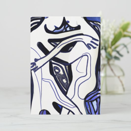 verschleiern feiertagskarte (Stehend Vorderseite)