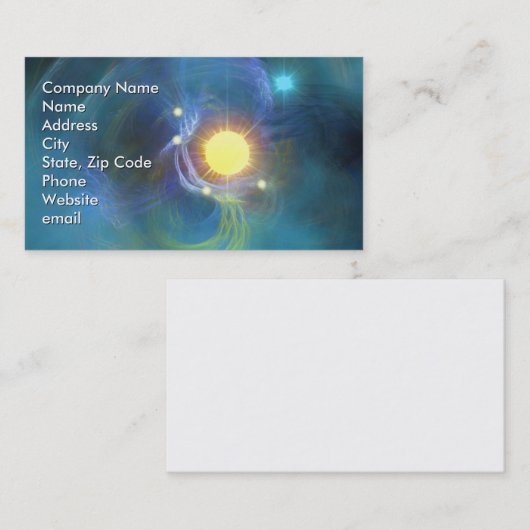 verschleiert visitenkarte (Vorne/Hinten)