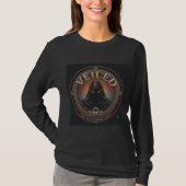 Verschleierte dunkle Figur Langarmshirt T-Shirt (Vorderseite)