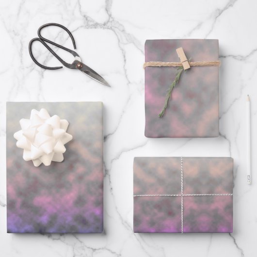 Verschleierte Wiesenlichtung Geschenkpapier Set (Vorderseite)