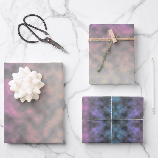 Verschleierte Wiesenlichtung Geschenkpapier Set (Vorderseite)