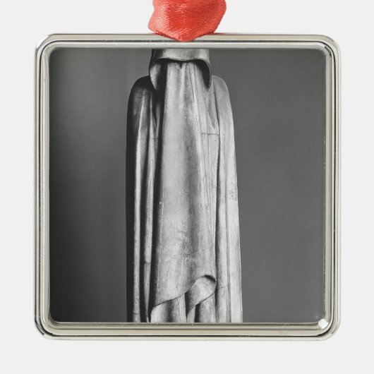 Verschleierter Trauernder Silbernes Ornament (Vorne)