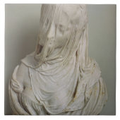 Verschleiertes Mädchen (Marmor) Fliese (Vorderseite)