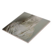 Verschleiertes Mädchen (Marmor) Fliese (Seite)