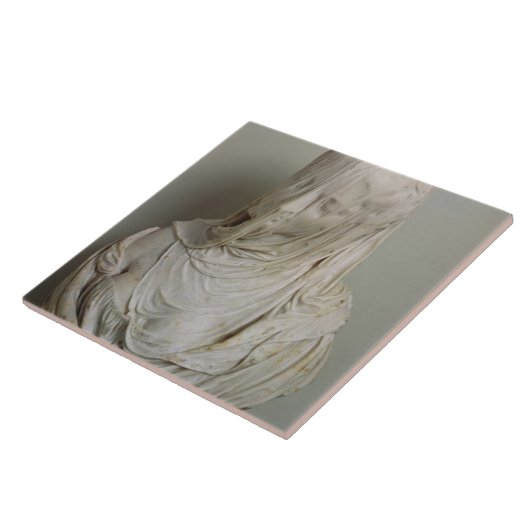 Verschleiertes Mädchen (Marmor) Fliese (Seite)