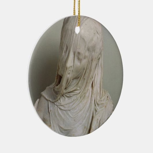 Verschleiertes Mädchen (Marmor) Keramik Ornament (Rechts)