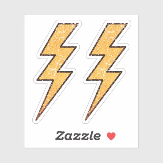 Verschleißte Blitzschrauben für das Peeling Aufkleber (Blatt)