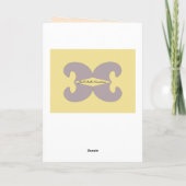 Verschlingen Sie verschlingen Erntedank Feiertagskarte (Rückseite)