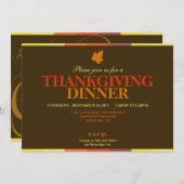 Verschlingen Sie verschlingen mehrfarbige Einladung (Vorne/Hinten)