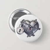 Verschlossenes Herz Button (Vorne & Hinten)