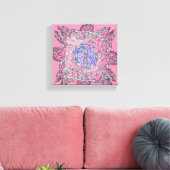Verschlungene abstrakte Echos Leinwandkunst Leinwanddruck (Insitu (Wohnzimmer))