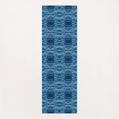 Verschlungene blaue nautische Seilmuster Yogamatte (Vorderseite)