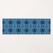 Verschlungene blaue nautische Seilmuster Yogamatte (Vorderseite (Horizontal))