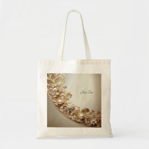 Verschlungene goldene Tote-Tasche