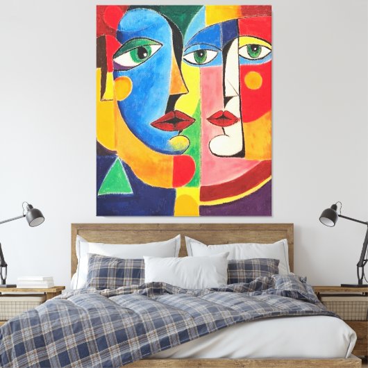 Verschlungene Identitäten Leinwanddruck (Insitu (Schlafzimmer))