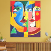 Verschlungene Identitäten Leinwanddruck (Insitu (Wohnzimmer))