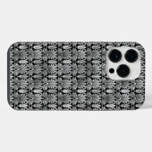 VERSCHLUNGENE SCHWARZ-SILBER-MUSTER iPhone HÜLLE (Rückseite (Horizontal))