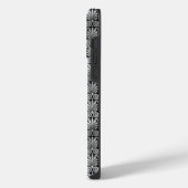 VERSCHLUNGENE SCHWARZ-SILBER-MUSTER iPhone HÜLLE (Linke Seite)