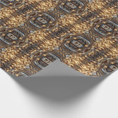 Verschlungenes Gold Geschenkpapier (Ecke)