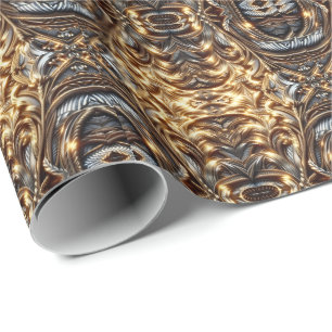 Verschlungenes Gold Geschenkpapier