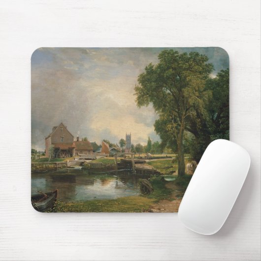 Verschluss John Constables | Dedham und Mühle, Mousepad (Mit Mouse)