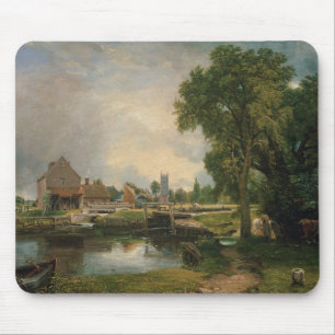 Verschluss John Constables   Dedham und Mühle, Mousepad