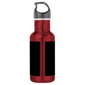 Verschluss-u. Schlüssel-Wasser-Flasche (18 Unze), Edelstahlflasche (Rückseite)