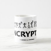Verschlüsselt (Tanzen-Mann-Strichmännchen-Ziffer) Kaffeetasse (Mittel)