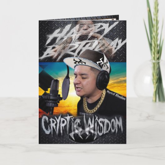 Verschlüsselung der Geburtstagskarte Karte (Vorderseite)