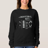 Verschlüsselung Ist Schlüsselcode Sprüche Coder Pr Sweatshirt (Vorderseite)