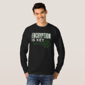 Verschlüsselung ist wichtig Spruch Code Coder Prog T-Shirt (Vorne ganz)