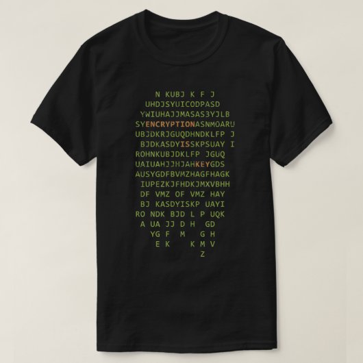 Verschlüsselungscoding Software Developer Hacker-G T-Shirt (Design vorne)