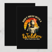 Verschmieren Sie nicht mit einem Schweißer, den wi Ankündigung (Vorne/Hinten)