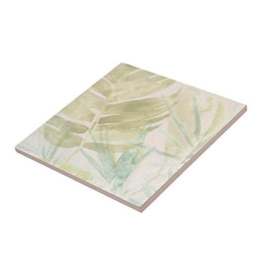 Verschmutzte tropische Blätter Fliese (Seite)